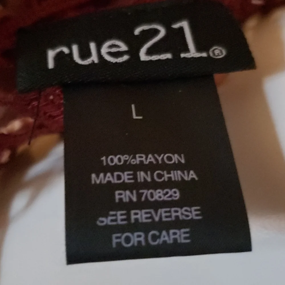 NWOT Maroon Rue 21 blouse (0053) 💥 - Picture 3 of 3